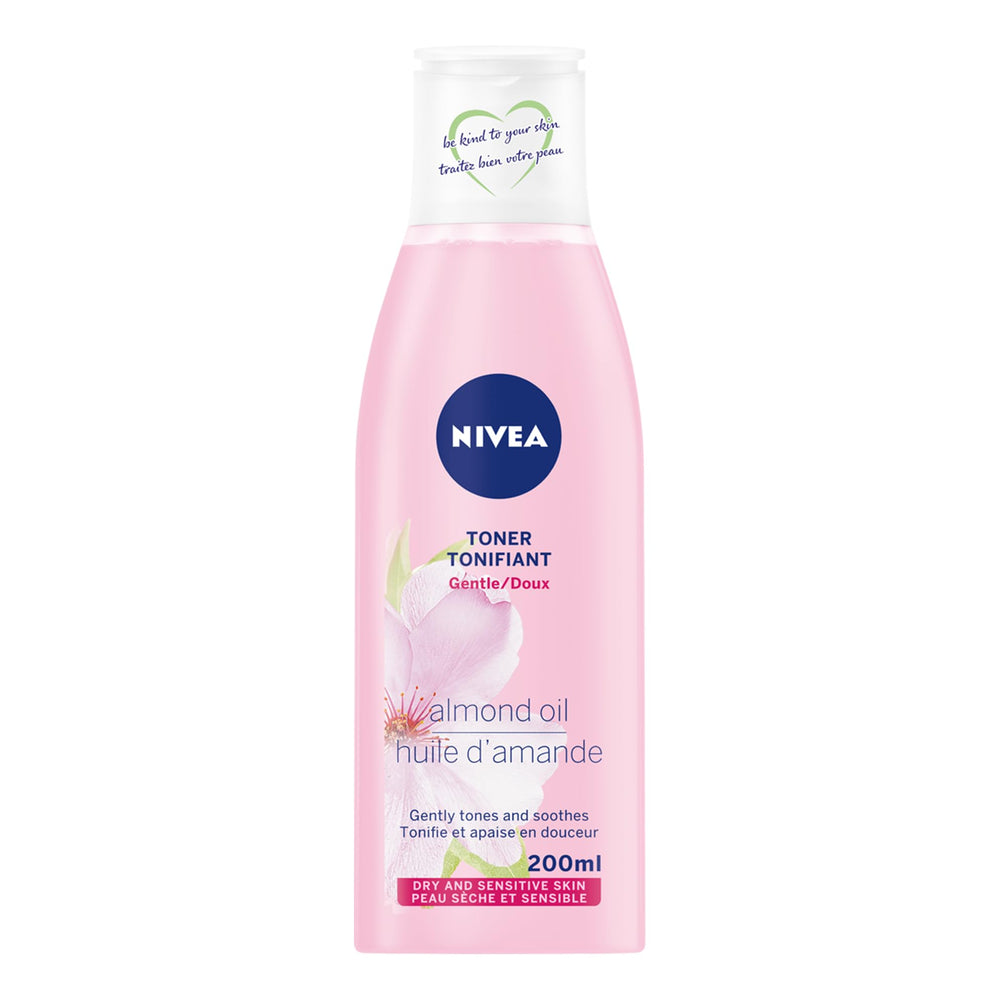 NIVEA Visage Gentle Toner bottle with pour cap for a soft, refreshed skin feel