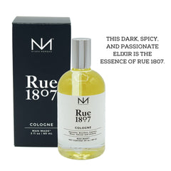 Niven Morgan Black Cypress Rue 1807 cap detail, sleek design for collectible appeal