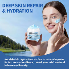 Nivexis application-scene-face-body depicts gentle massage for even hydration.