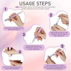 NivLop ergonomic-grip-design comforts during long nail art sessions.