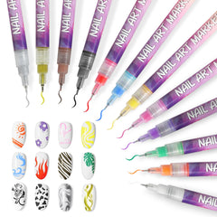 NivLop graffiti-dotting-pen enables precise nail art details.