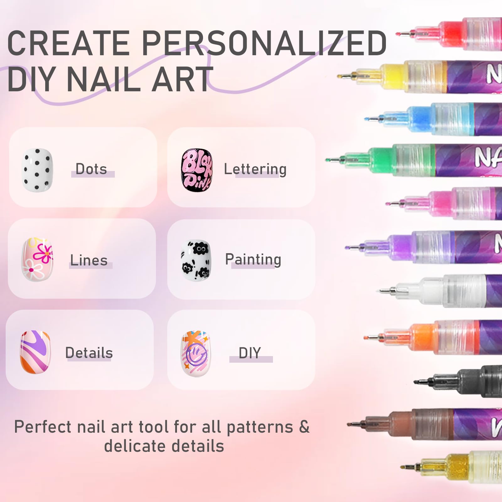 NivLop waterproof-fast-dry-ink resists smudges during accents.