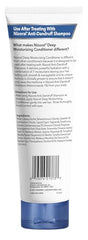 Nizoral deep moisturizing conditioner bottle delivering scalp hydration and soft hair.