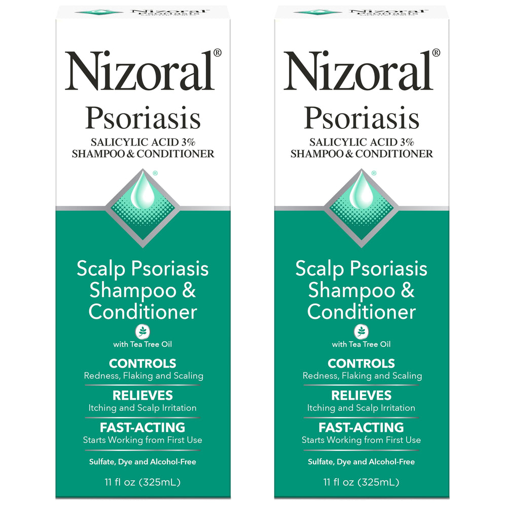 Nizoral psoriasis shampoo bottle with potential relief from itching and flaking