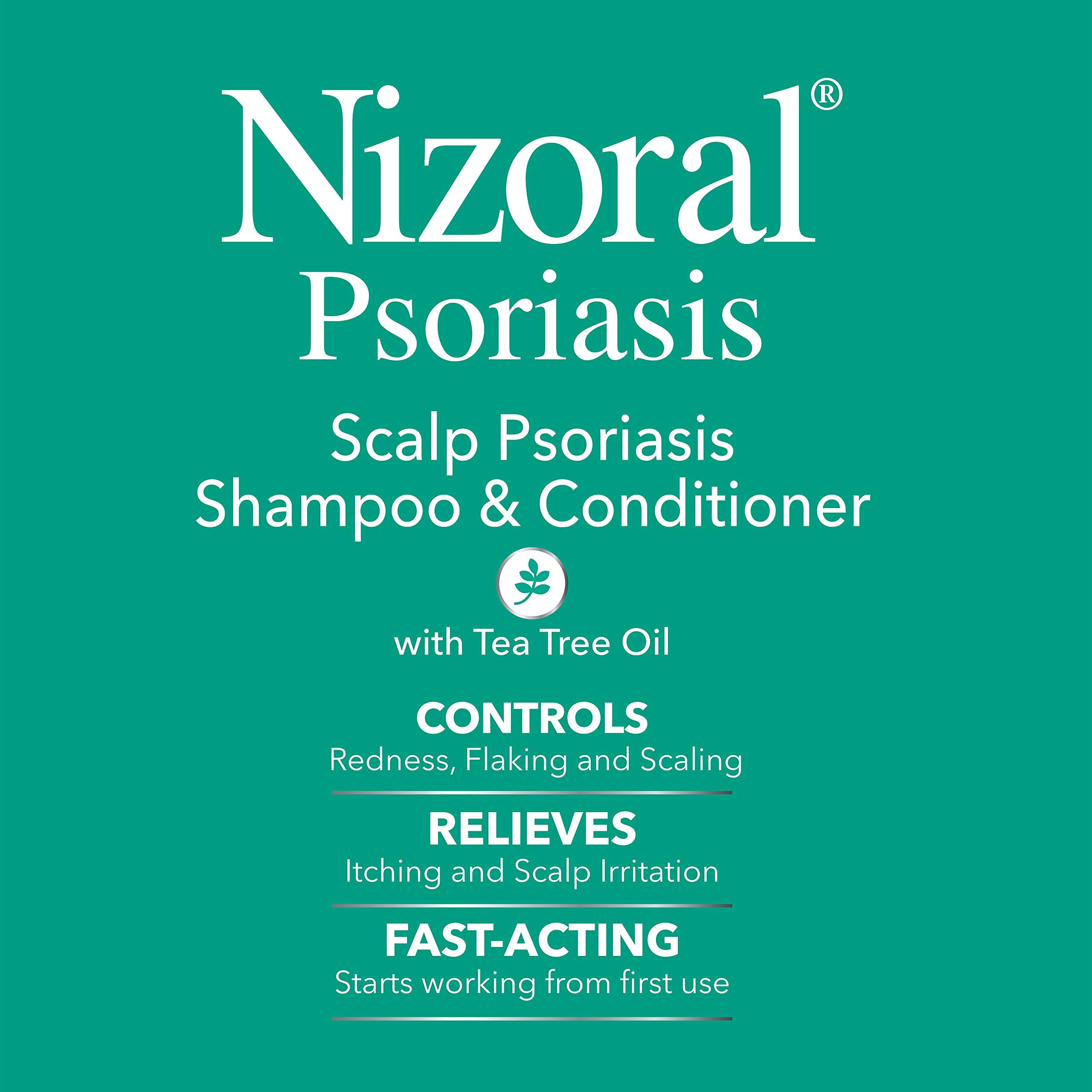Nizoral psoriasis shampoo ingredients feature tea tree and green tea for soothing care