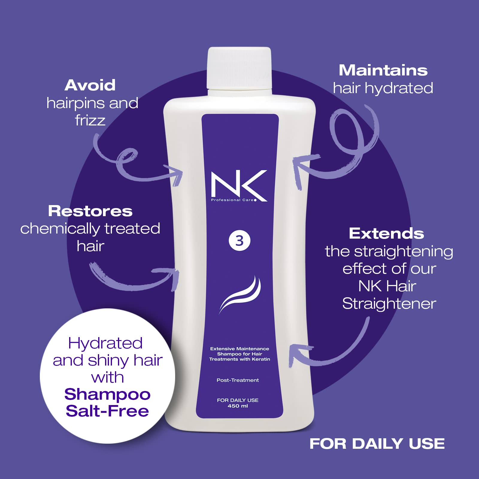 NK Step 3 packaging display highlighting salt-free formula