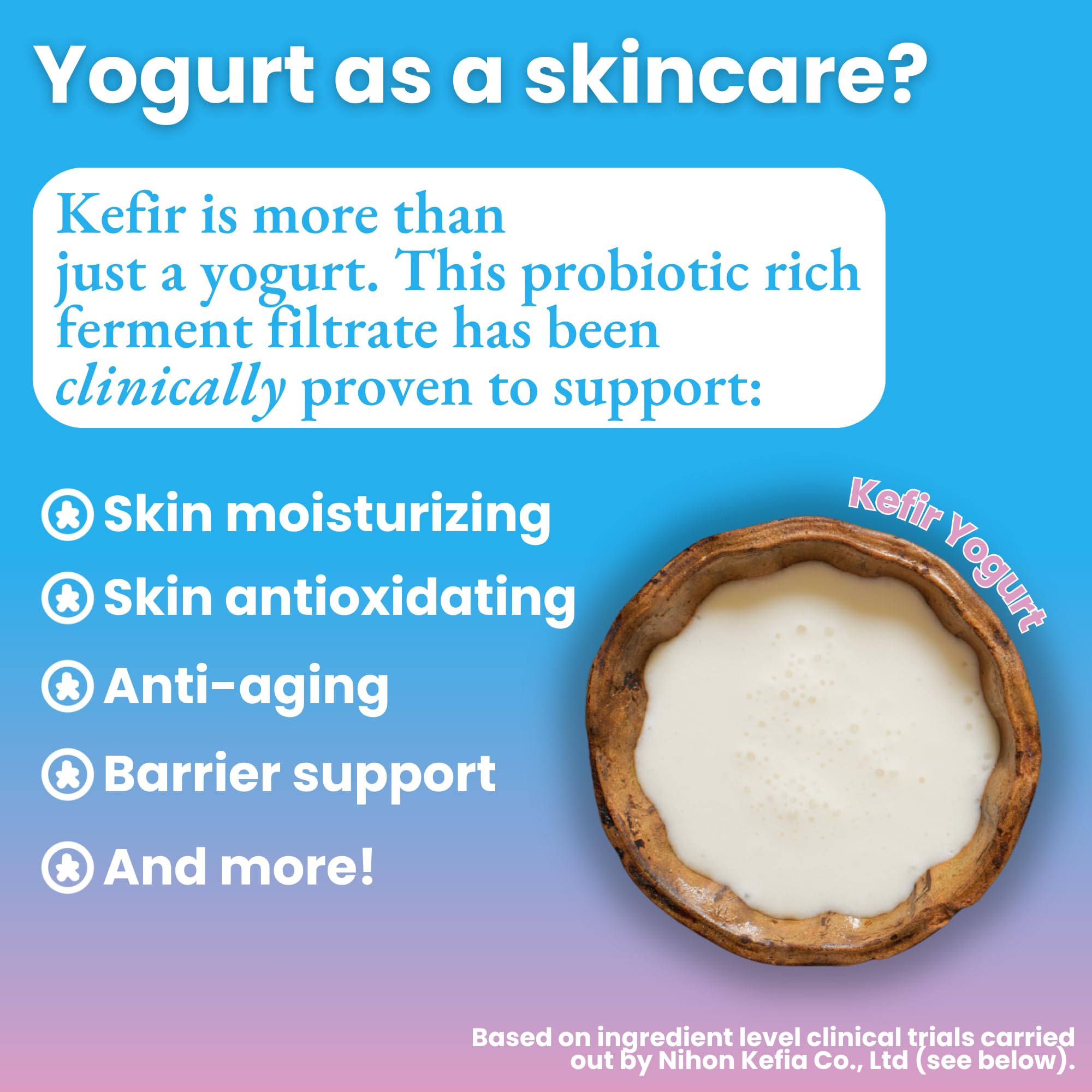 NKG Kefir Mask bio-cellulose texture ensures a snug fit.