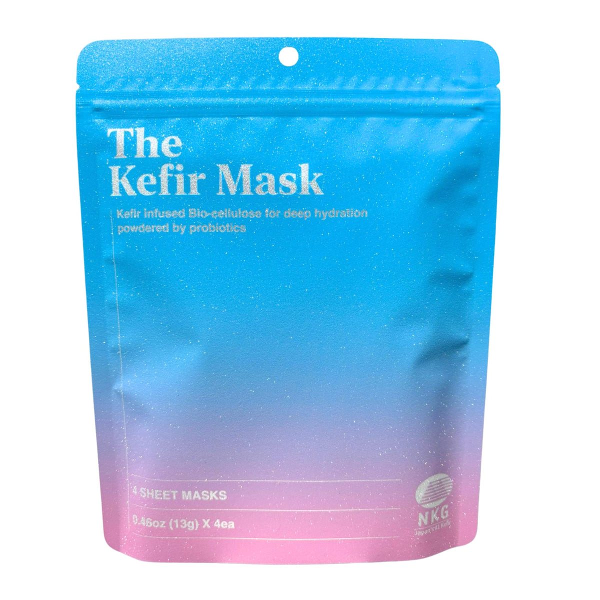 NKG Kefir Mask 4-pack with biocellulose sheets for deep hydration.