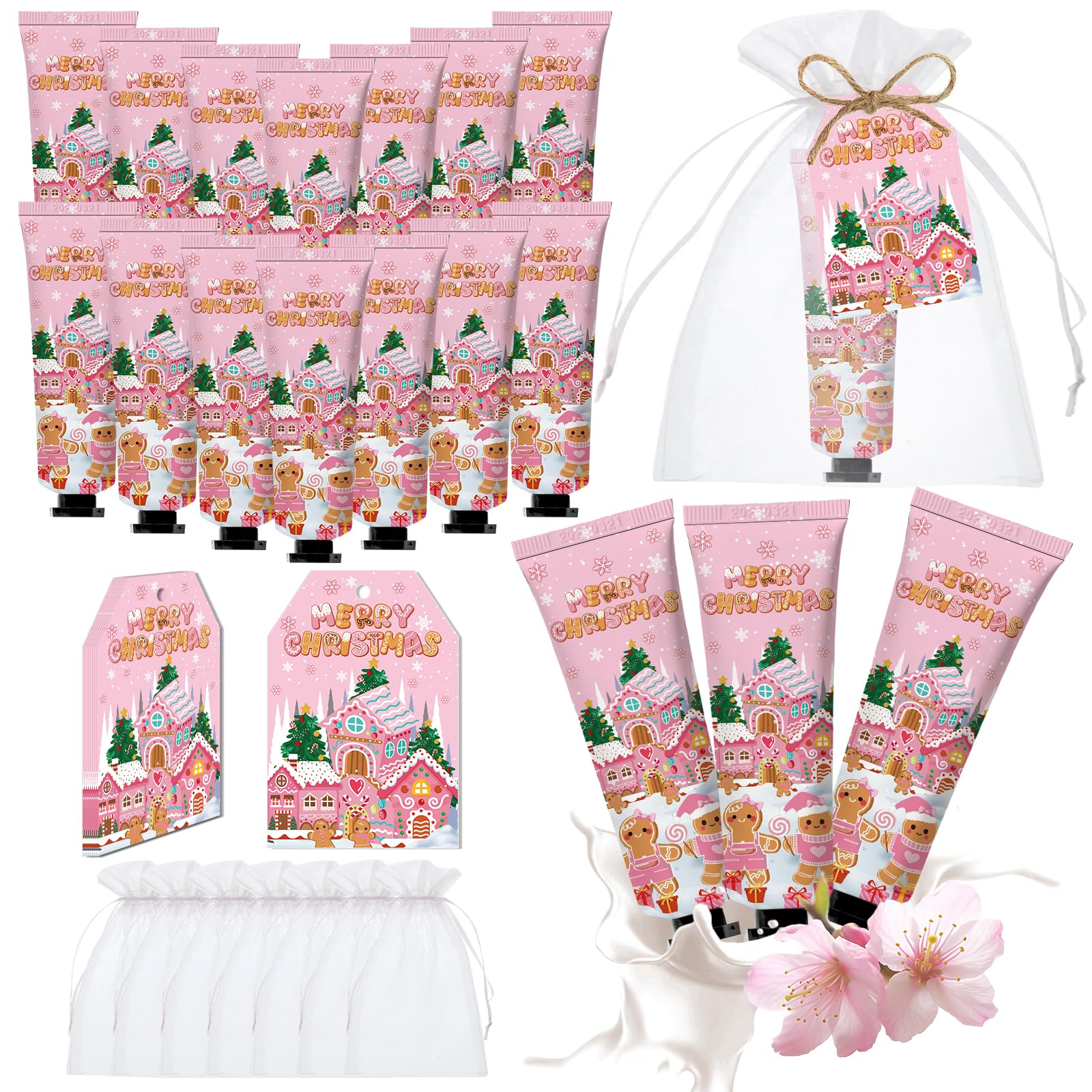 Nlicrst gingerbread hand cream bulk set for festive gifts and favors.