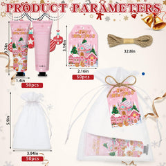Nlicrst organza gift bag for holding hand creams and party favors.