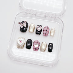 NLSJMP handmade nails closeup with glossy finish for salon-like results.