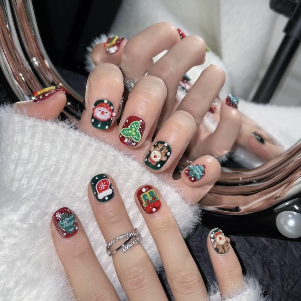 NLSJMP press-on nails kit, patterns variety for versatile outfits