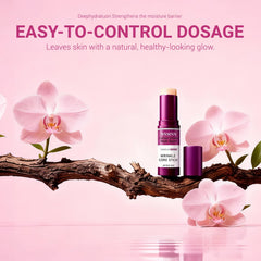 nnmnn Calcium Volume Multi Balm Stick applying around the eye area for moisture.