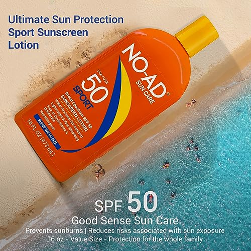 NO-AD SPF 50 Sport application dispense enables easy, even coverage.