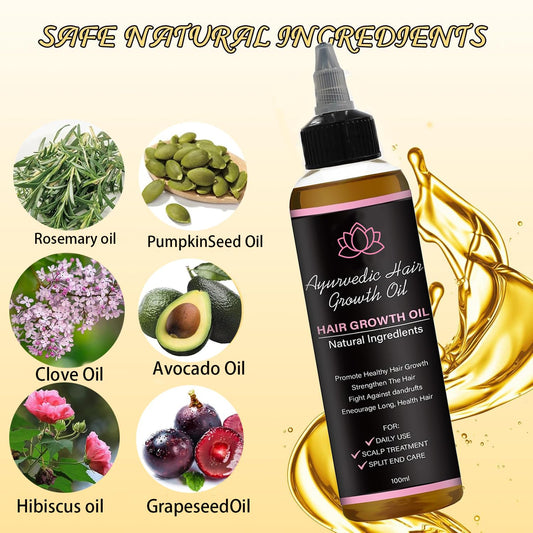 NO BALD Lifewitqueenp Ingredients close-up reveals rosemary, fenugreek, hibiscus for scalp balance.