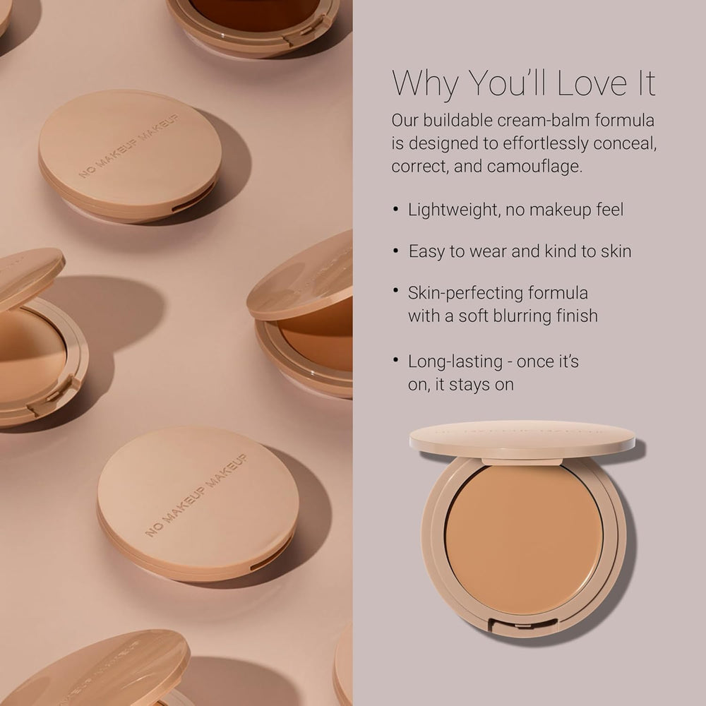 Application brush used with No Makeup Makeup Foundation for easy use