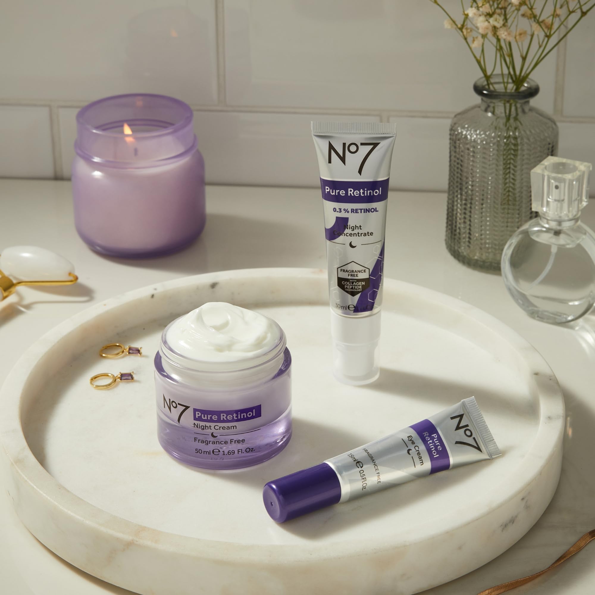 No7 Advanced Retinol Night Concentrate glow on the skin.