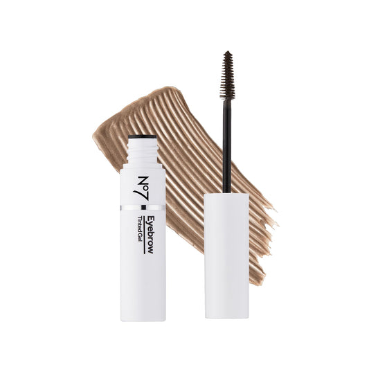 No7 Beautiful Eyebrows Gel in Light shade for soft brow filling and natural color.