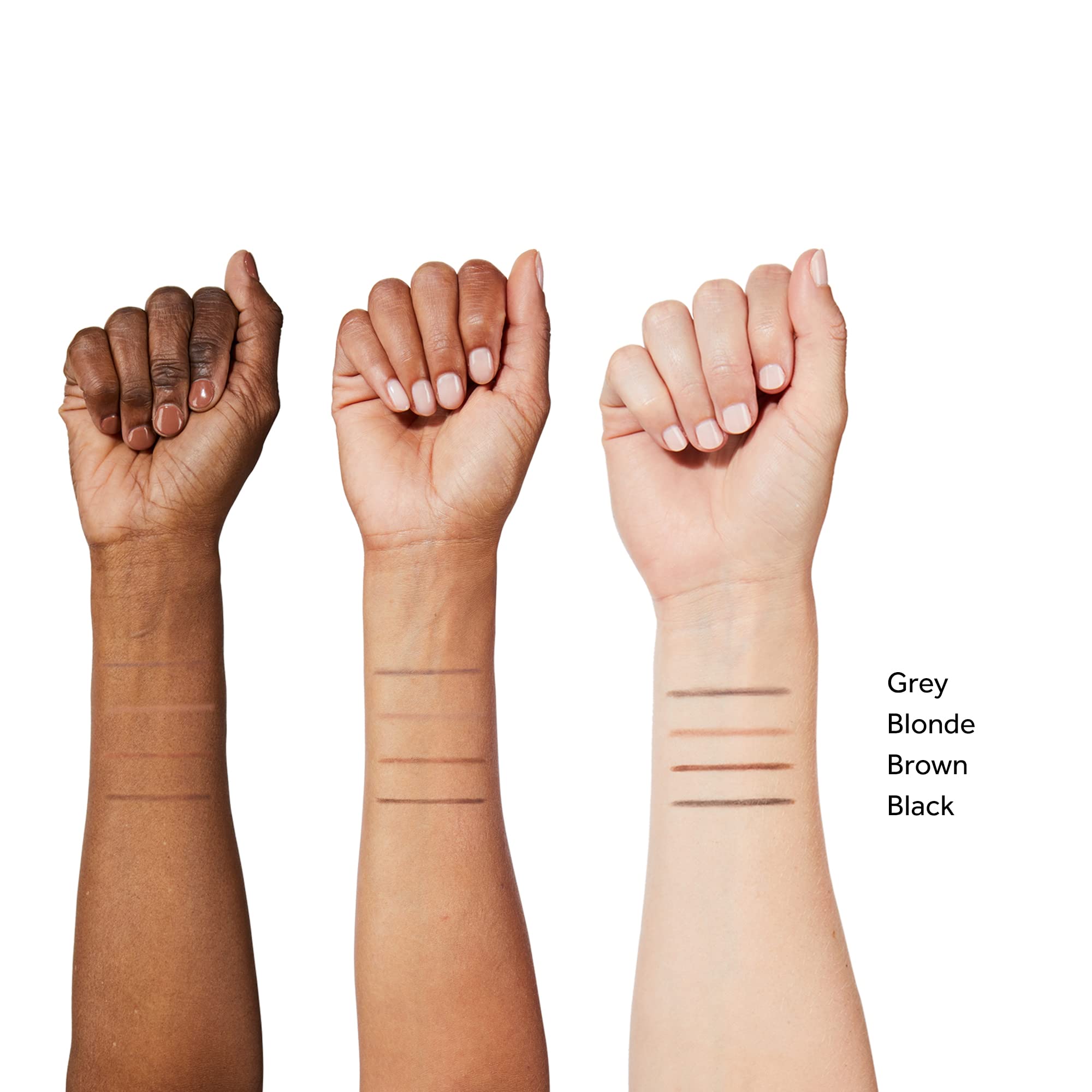 Flat-side edge helps shape thicker brow areas with natural finish.