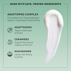 No7 Derm Solutions Hydrating Cleanser adaptogens graphic signals soothing support for sensitive skin