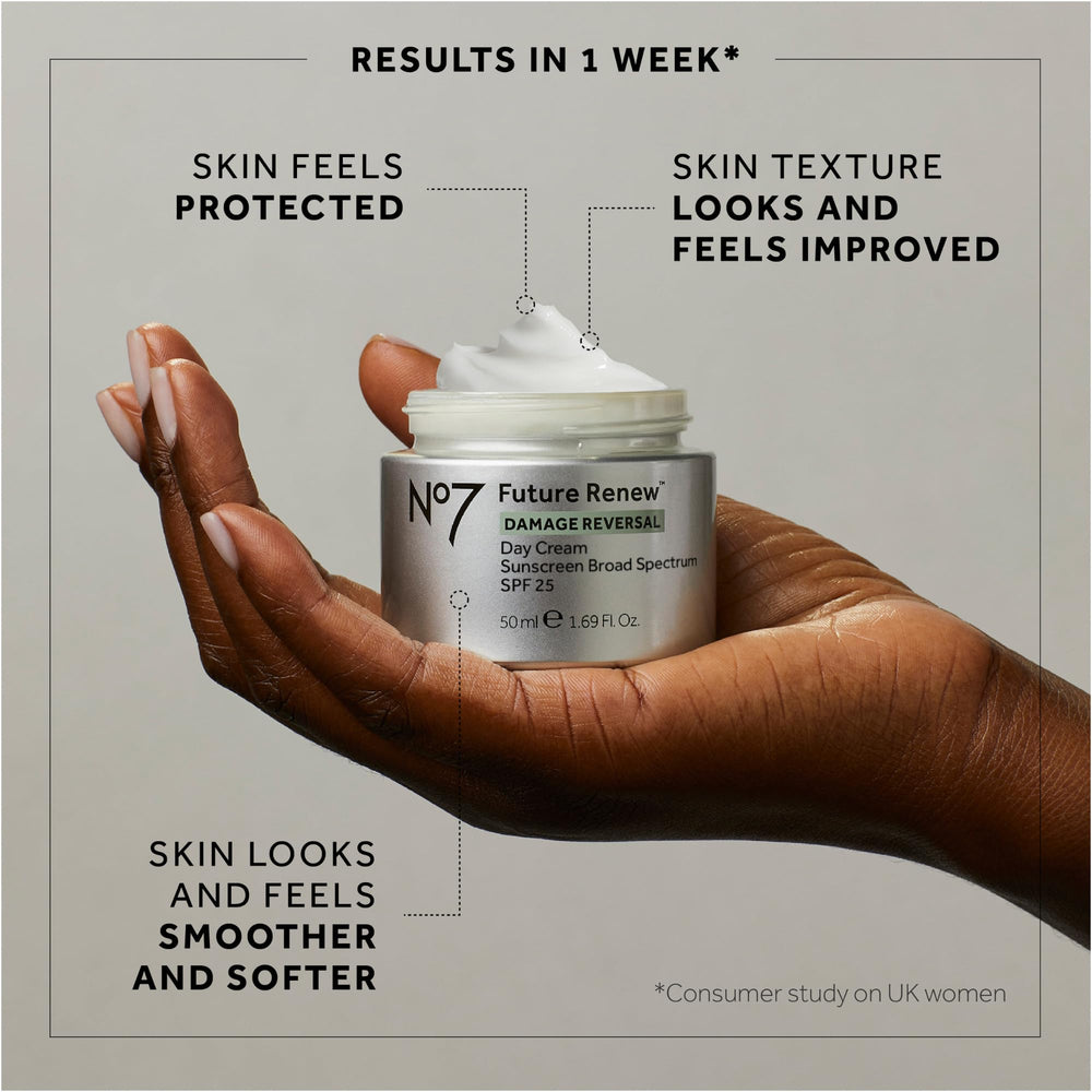 No7 Future Renew lightweight hydration on the face with a smooth finish