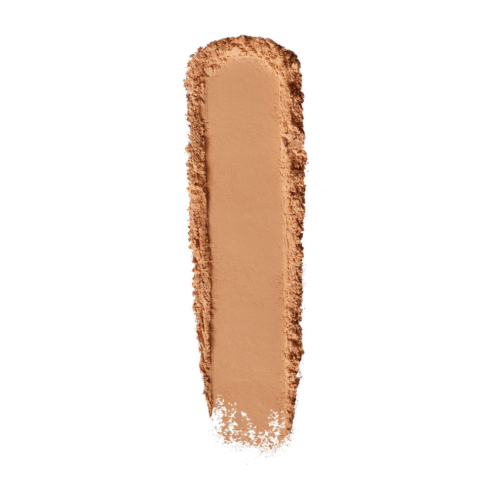 No7 Lift & Luminate powder applied to smooth skin texture.