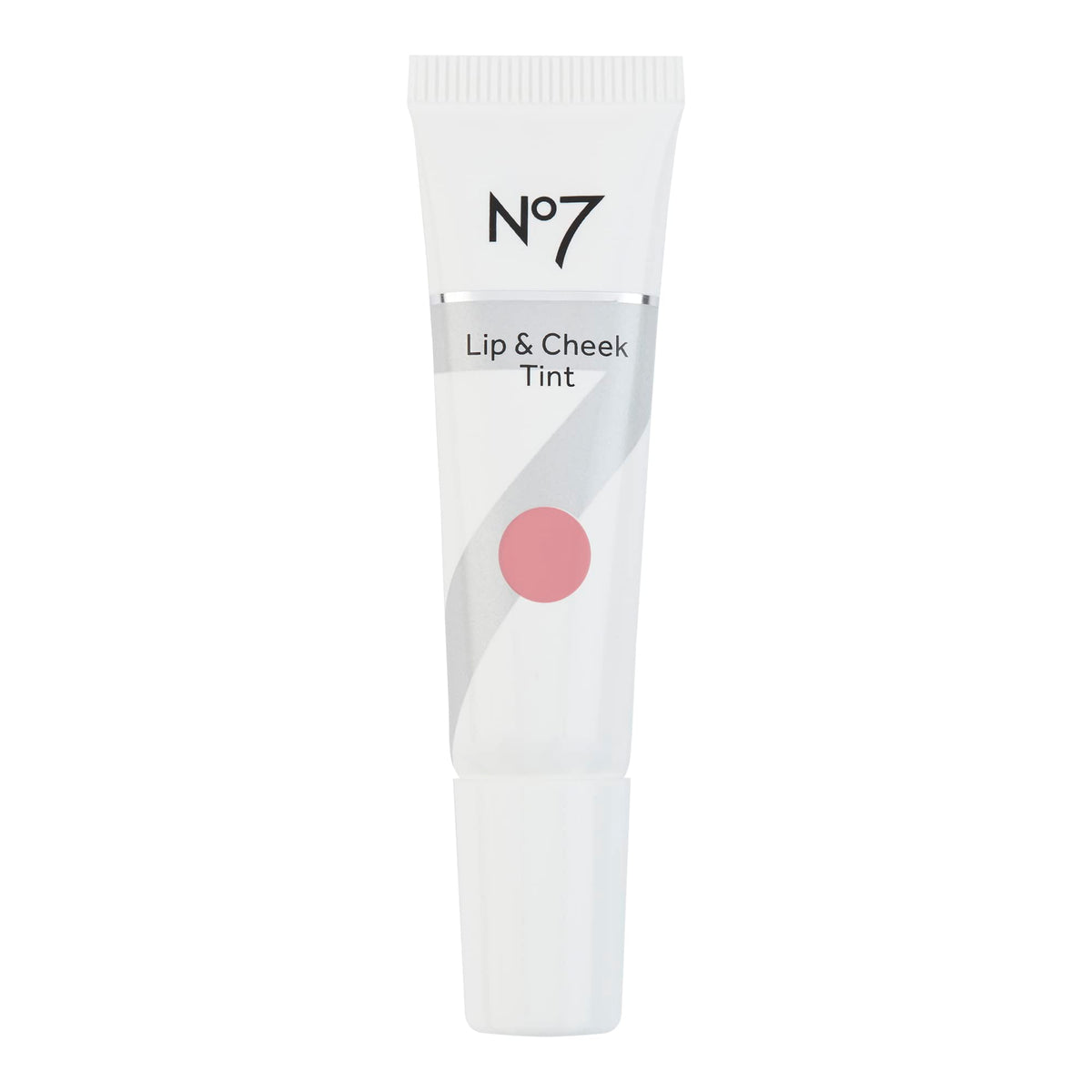 No7 Lip & Cheek Tint Dusk Pink tube close-up for portable color