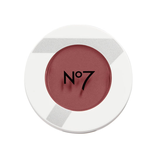 No7 Matte Powder Blush Cranberry loose powder for a natural, buildable flush with Vitamin E