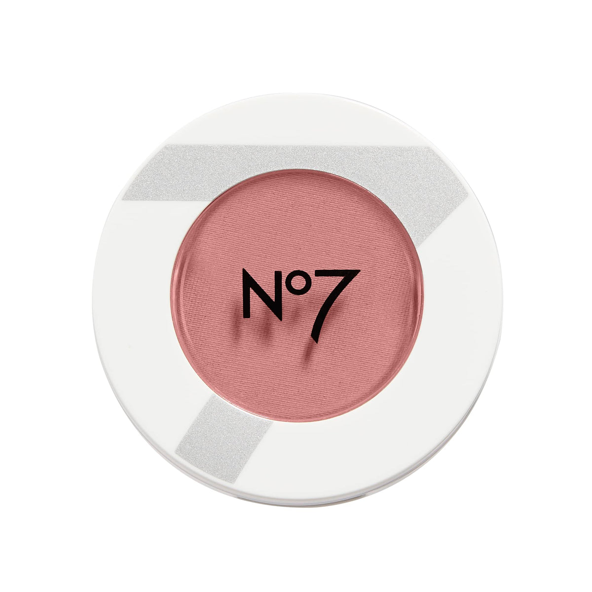 No7 Matte Powder Blush Pomegranate packshot showing compact packaging for easy color on the go