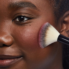 No7 Matte Powder Blush Pomegranate loose powder for vibrant pink flush with Vitamin E