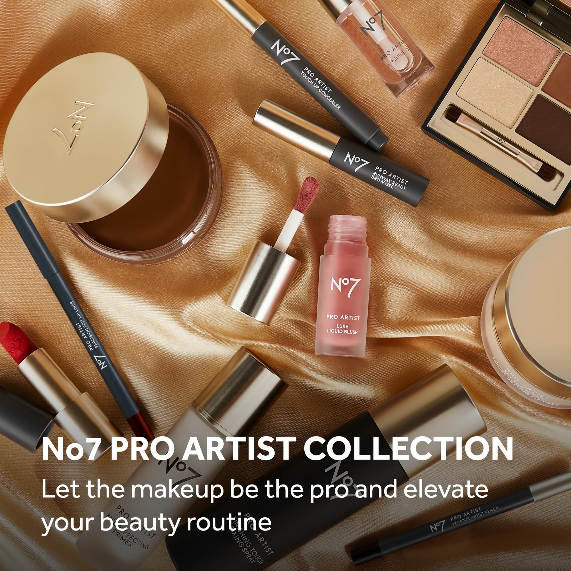 No7 Pro Artist brush dusting powder demonstrates easy finishing routine.