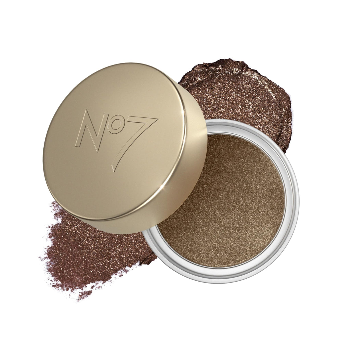 No7 Pro Artist Cream Eyeshadow delivers one-swipe color with a luminous lid shimmer.
