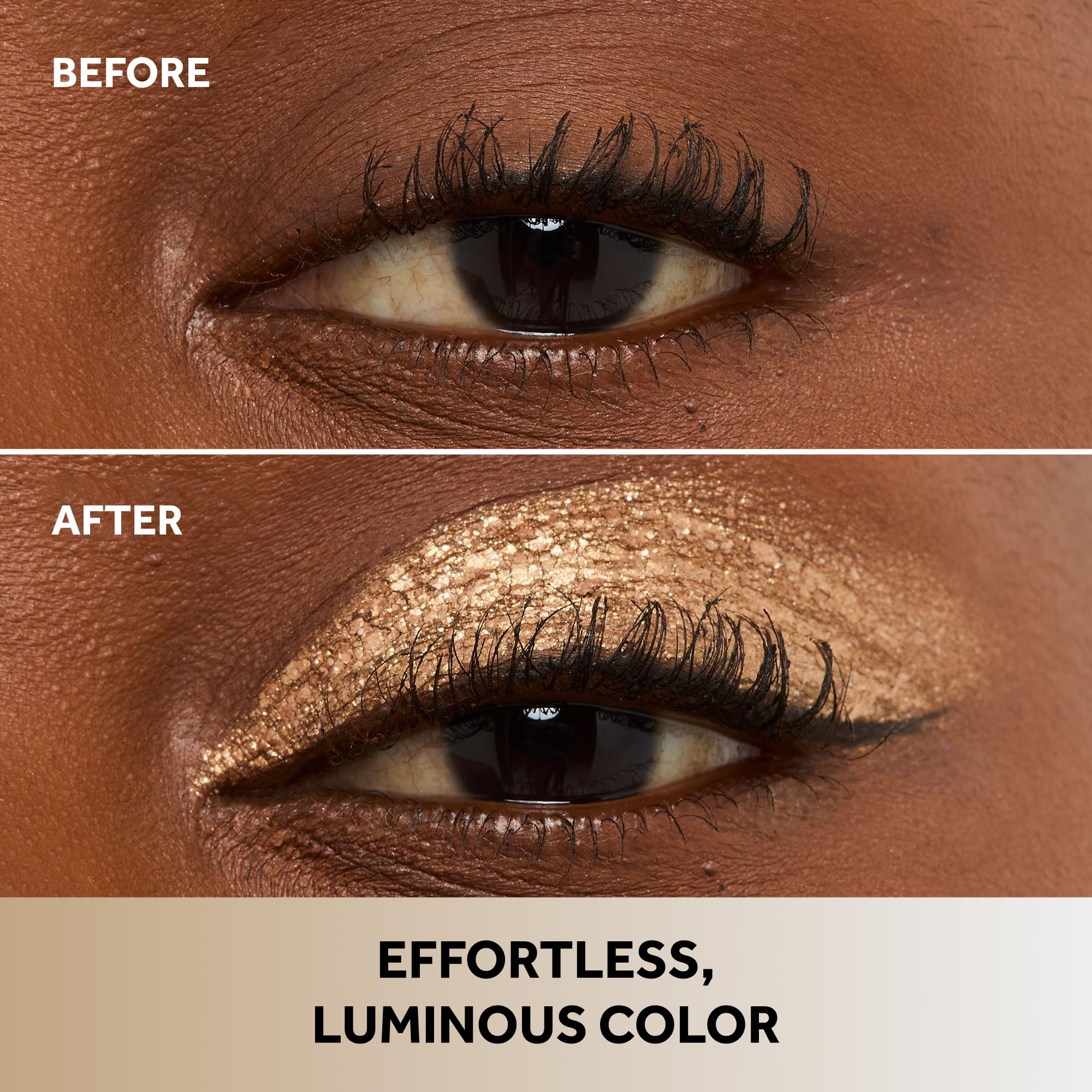 No7 Pro Artist Gilded Glimmer bronze swatch highlights rich pigment with long-lasting wear.