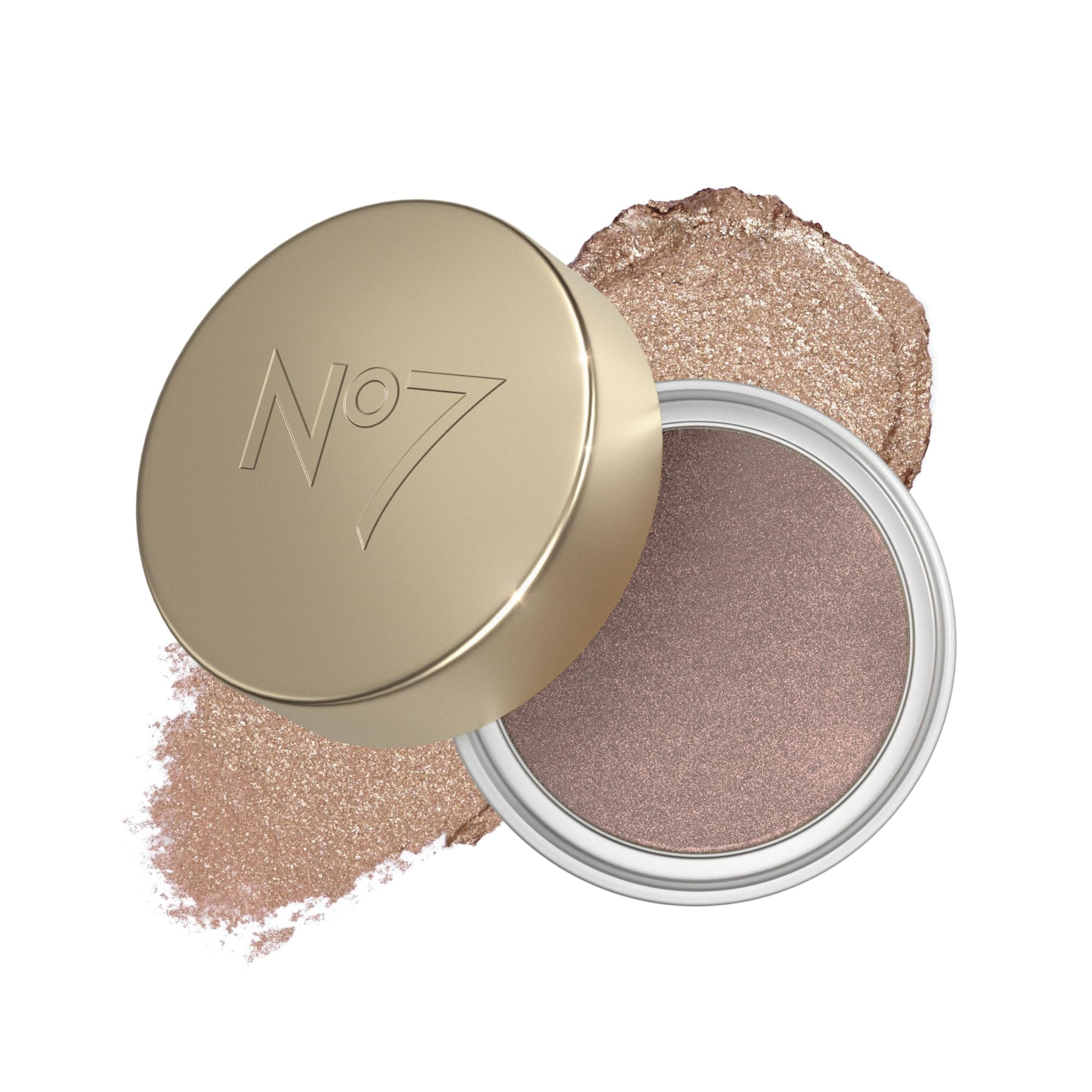 No7 Pro Artist Gilded Glimmer Cream Eyeshadow swirls for buildable color on eyelids