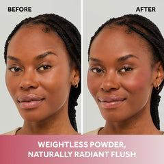 No7 Pro Artist Luxe Powder Blush highlighting cheekbones with soft glow