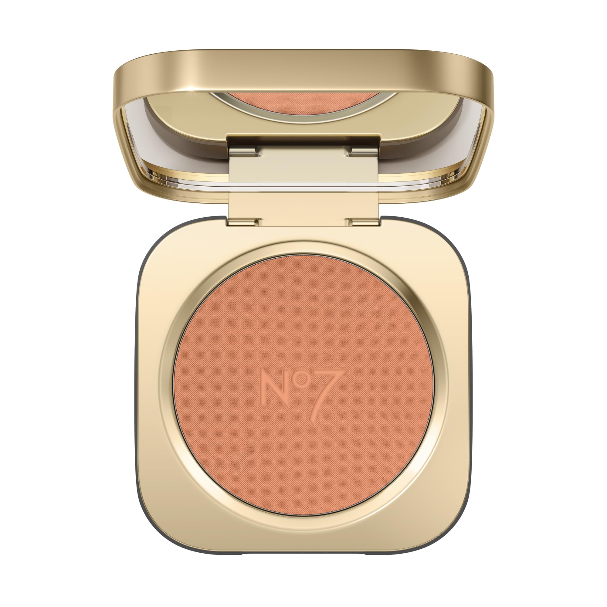 No7 Pro Artist Luxe Powder Blush compact with coral shade for natural flush.