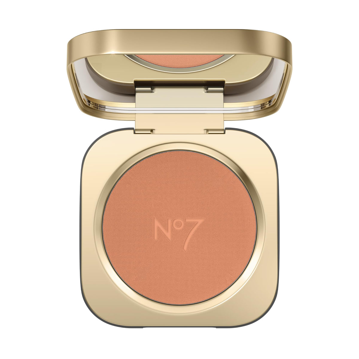 No7 Pro Artist Luxe Powder Blush compact with coral shade for natural flush.
