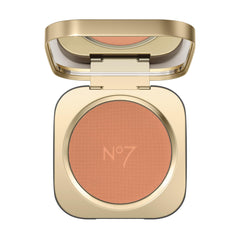 No7 Pro Artist Luxe Powder Blush compact with coral shade for natural flush.