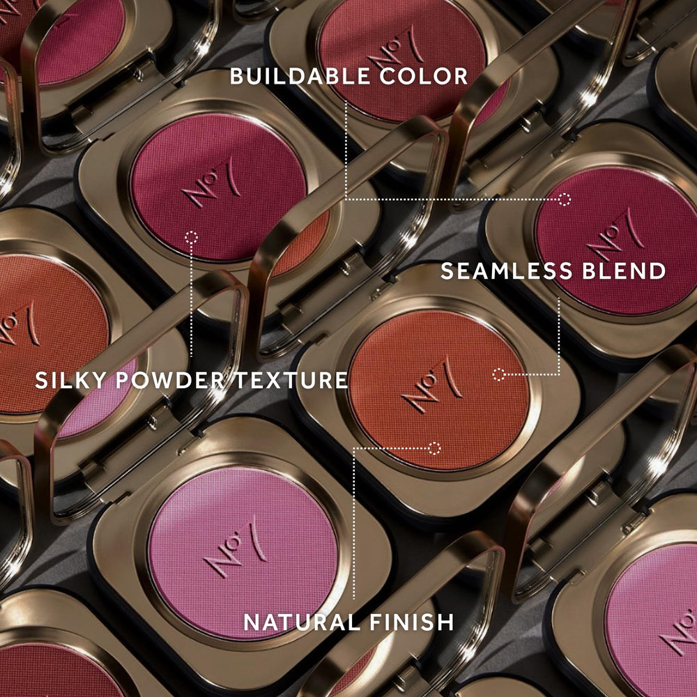 No7 Pro Artist Luxe Powder Blush lightweight formula for all day wear