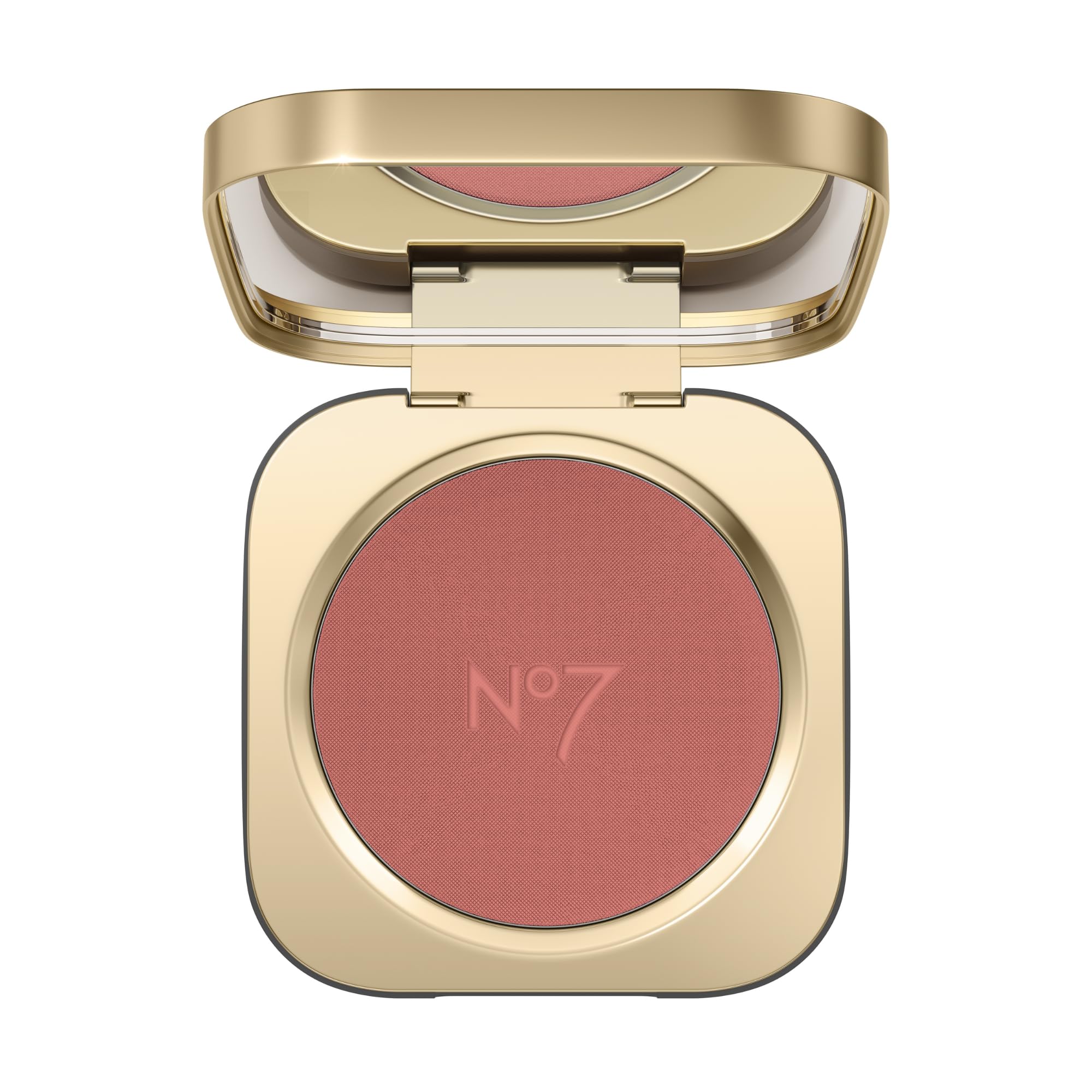 No7 Pro Artist Luxe Powder Blush rose compact close-up showing natural flush
