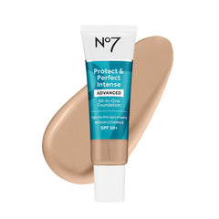 No7 Protect & Perfect foundation Cool Ivory bottle with hydration and pore blur