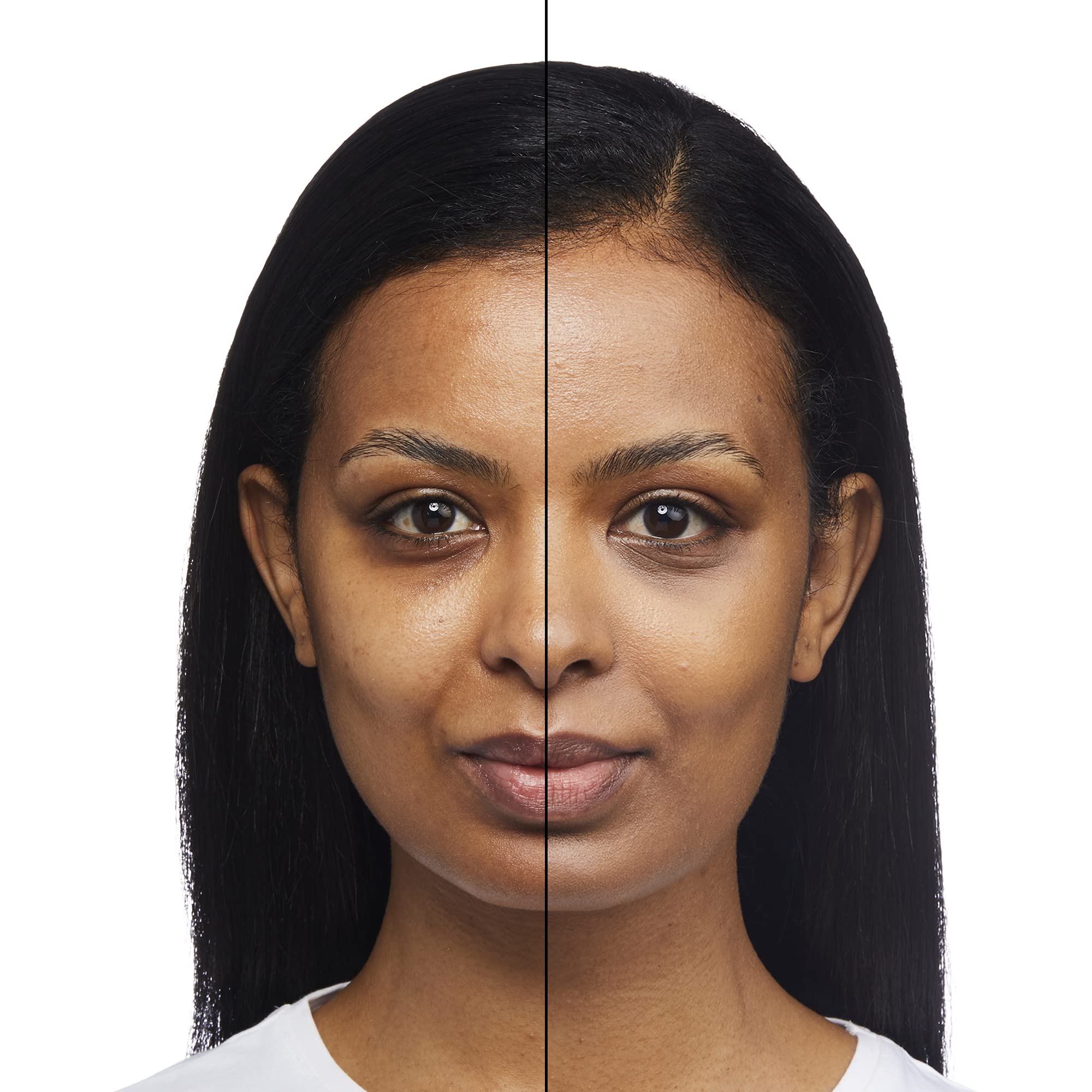 No7 Protect & Perfect Foundation Deep Honey finished look with even skin tone and subtle blur.