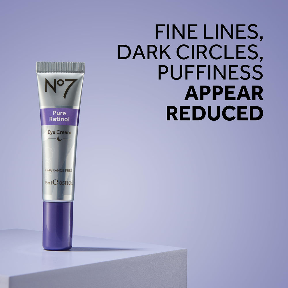 No7 retinol eye cream tube dispense for easy nightly application