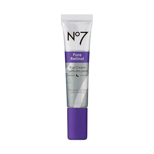 No7 Pure Retinol Eye Cream bottle front for anti-aging care around the eyes