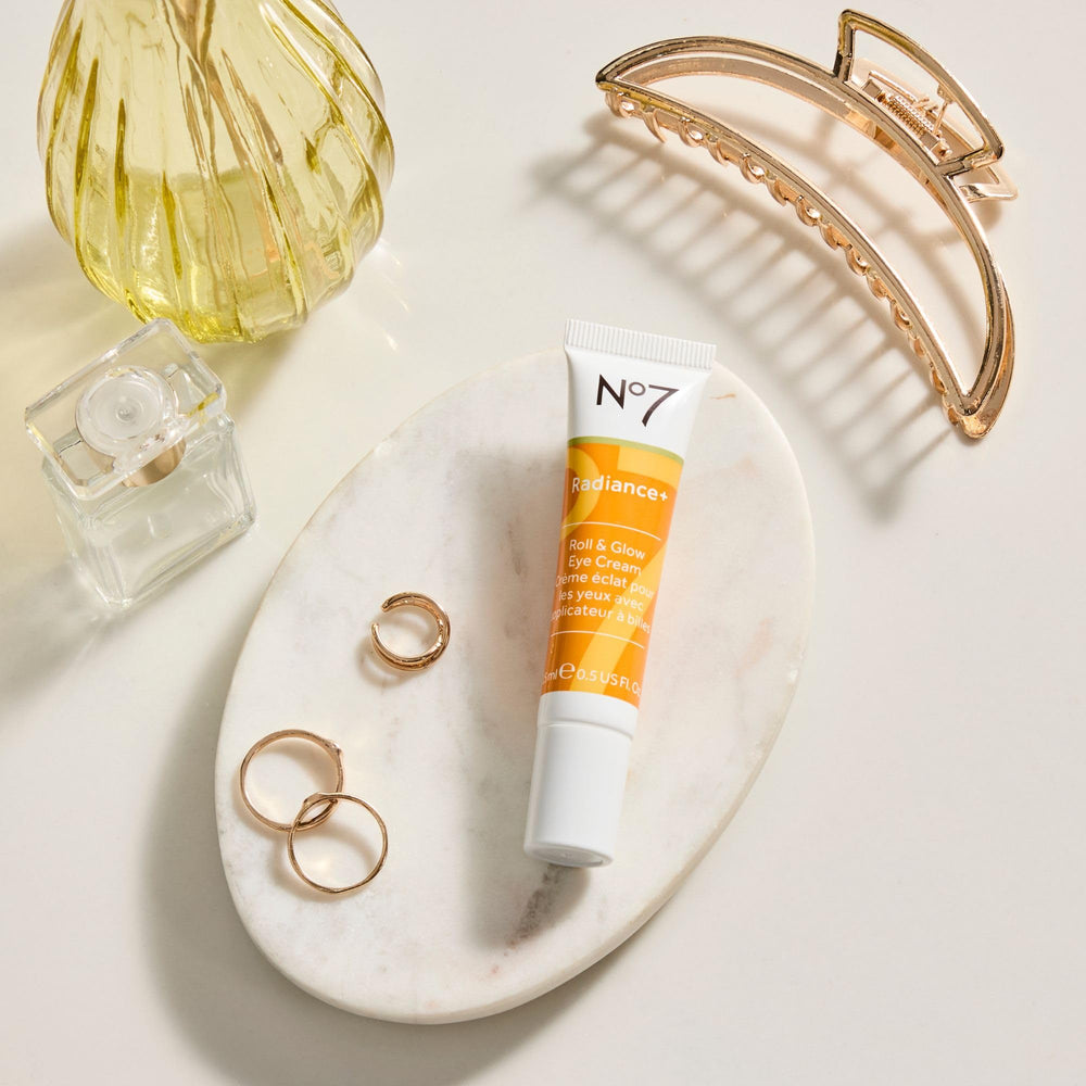 No7 Radiance+ even-tone color correction swatch for under-eye area