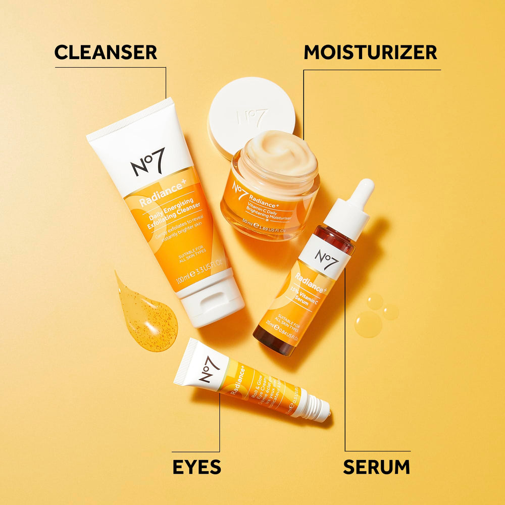 No7 Radiance+ refreshing roll-on application for daily use