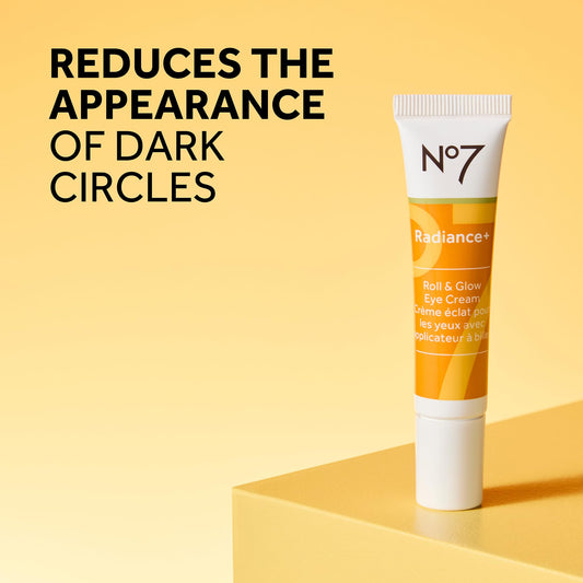 No7 Radiance+ Vitamin C brightening tubes showcasing color correcting pigments on skin