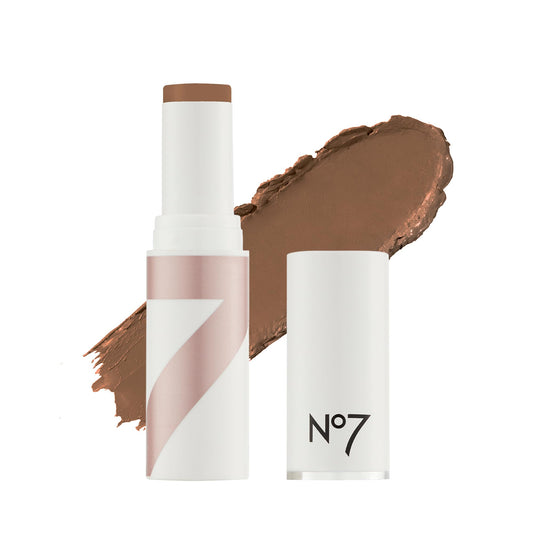 No7 Stay Perfect Foundation Stick shows creamy texture for smooth, lightweight coverage.