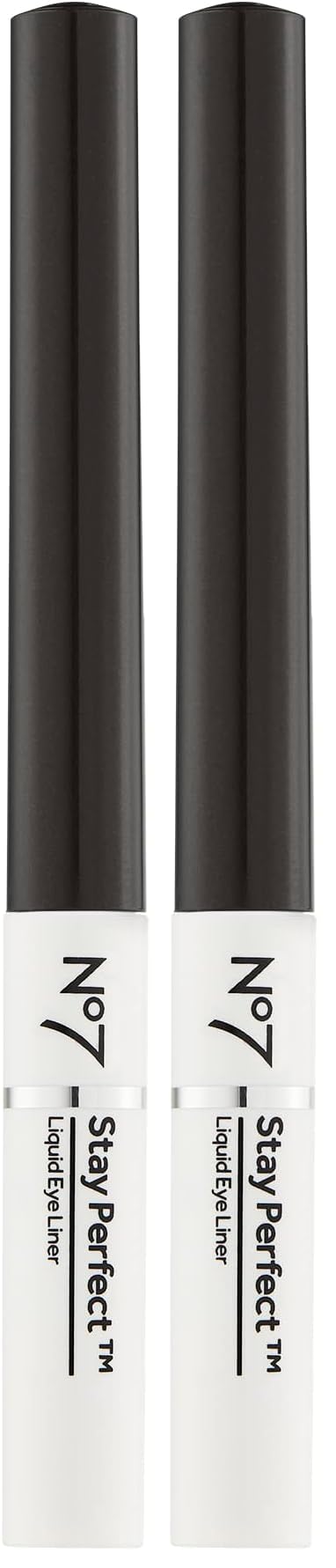 No7 Stay Perfect liquid eye liner precision tip for clean, defined lines.