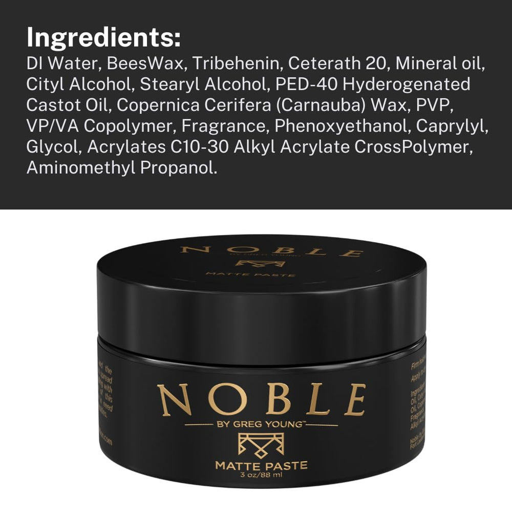 Noble By Greg Young USA-made barber-approved paste packaging